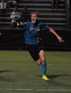 Louis Dargent equalized the match at 2-2 with his first collegiate goal