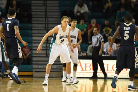 Colton Ray-St Cyr co-led Coastal with seven rebounds.