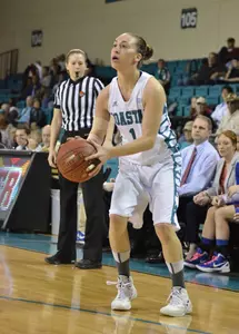 AJ Jordan currently leads the Big South in scoring.