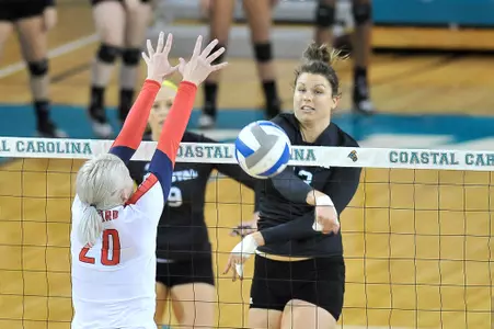 Eszter Nagy is second among all NCAA DI players in hitting percentage.