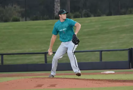 Adam Hall versus the Czech Republic National Team. (Note the #11 on the mound to honor Ben Smith.)