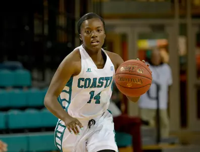 Ced Gibson's 13 points tied her with Yasmin Miller as the team's scoring leader.