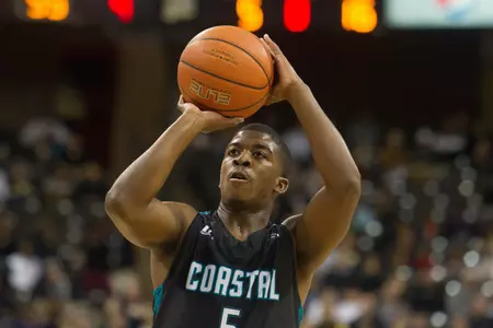 Jaylen Shaw scored 14 of his points in the second half.
