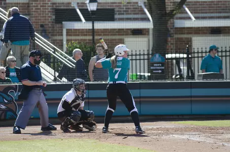 Morgan Noad hit her 37th career home run, tying for third in program history.