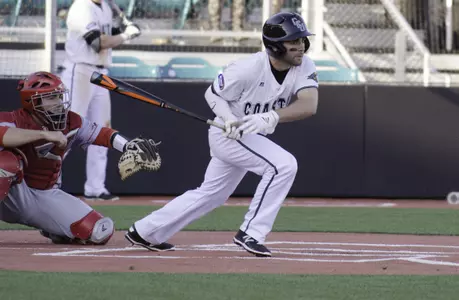 Anthony Marks scored four runs in the 7-2 win versus Bryant.