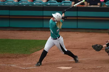 Morgan Noad hit her 19th home run of the season Wednesday, second-most in program history.