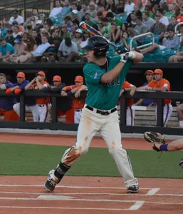 Seth Lancaster was 3-for-3 with three RBI in Monday's win versus Liberty.