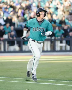 Casey Schroeder hit his 13th home run of the season to give CCU a 9-8 lead in the 9th at Campbell.