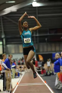 Amirah Al-Bayyinah took home second place in the women's triple jump.