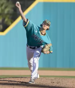 Bobby Holmes struck out a career-high seven in 3.1 innings in the win versus Illinois.