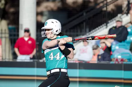 Annie Robinson (2-for-4) tallied a solo home run to push CCU over Presbyterian.