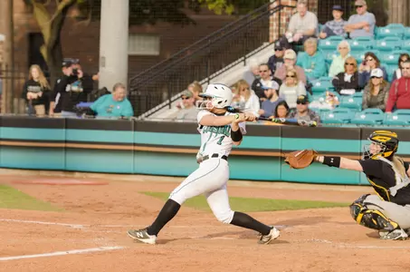 Alvino lined a double to the left center field fence to score both Conrad and Tooley for the 11-10 lead in game two.