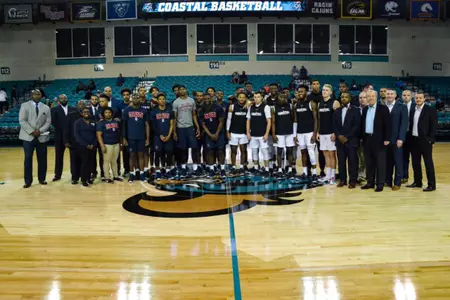 Pre SCSU game for Hurricane Relief