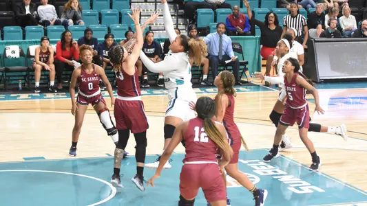 Aja hitting for 22 against SCSU