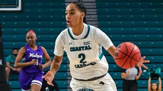 Jordyn Newsome vs. Wesleyan - action 1