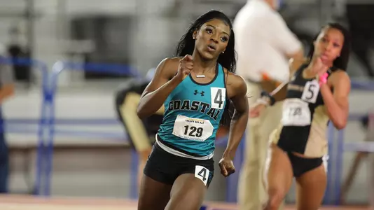 Jermaisha Arnold at 2021 Sun Belt Indoor Track and Field Championships