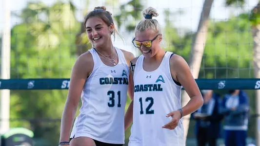 Ellie Hanford and Carli Ginther at 2021 ASUN Championship
