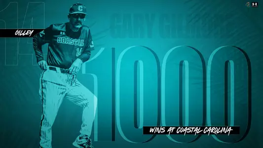 Gilly Win No. 1000 at Coastal Carolina University