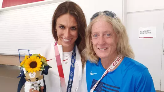 Fowler with Gold Medalist