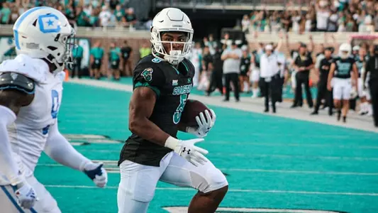Shermari Jones TD run versus The Citadel (9-2-2021)