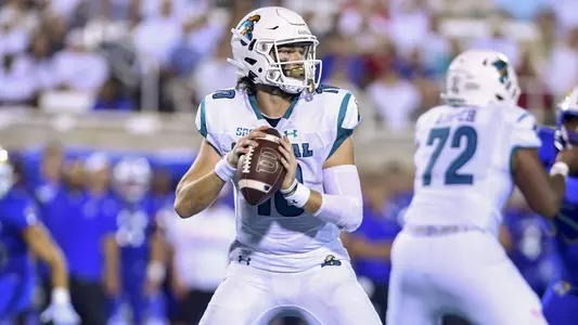 Grayson McCall in pocket vs. Kansas (9-10-2021)
