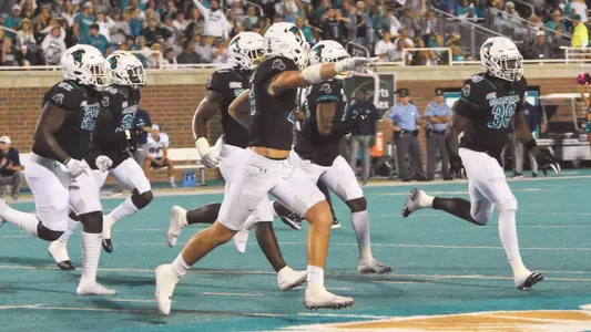Defense celebrates turnover vs. Georgia Southern (10-01-2022)