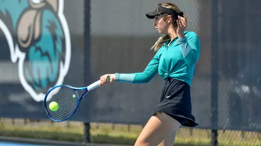 Anna Babayan action shot - forehand (spring 2022)