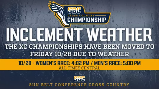 2022 XC Sun Belt Conference Change Graphic
