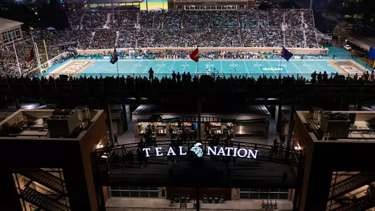 Ariel shot of stadium vs. App State (2022)