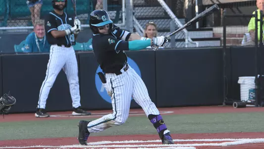 Matt McDermott at plate vs. Xavier