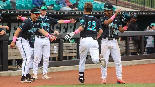 Home Run celebration at dugout vs. LR (5-8-2022)