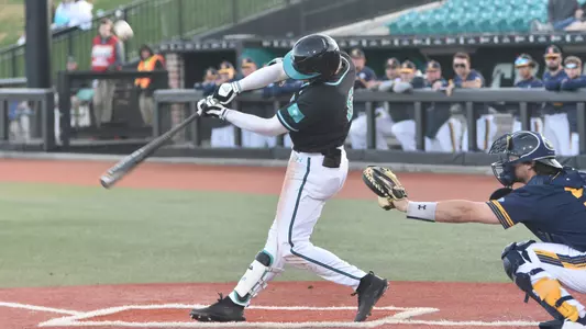Nick Lucky at the plate versus Kent State (2-20-2022)