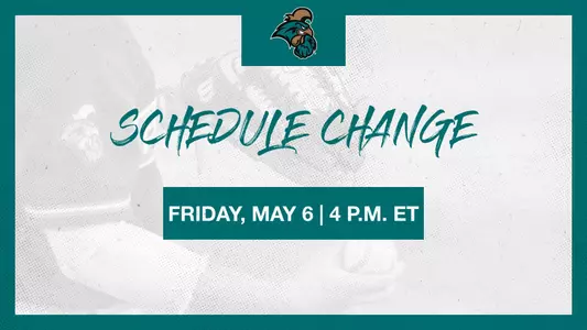 Schedule Change - May 6