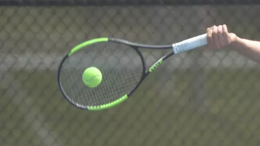 Ball and Tennis Racquet