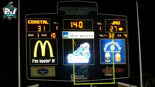 Celebrating 20 Seasons of Coastal Football: Chants Knock Off No. 1 JMU