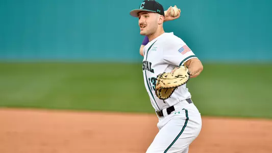 Derek Bender first base versus Fairfield (2-17-2023)
