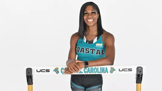 Alexis Glasco - hurdles studio shot