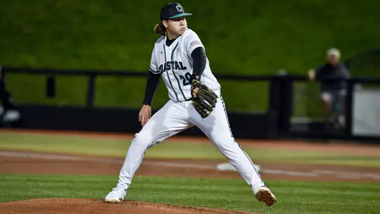 Matthew Potok on the mound versus Fairfield (2-15-23)