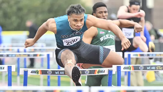 Albrey Gossett 110-meter hurdles at MB Collegiate Challenge (3-10-23)