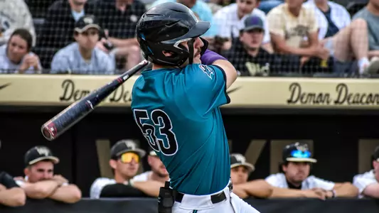 Derek Bender at the plate at Wake Forest (May 2023)