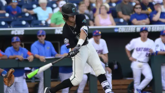 Zach Remillard at the plate versus Florida 2016 CWS