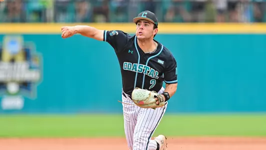 Jack Billings throws a pitch versus Rider (6-4-23)