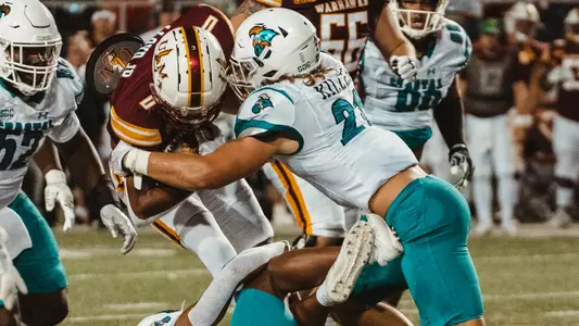 JT Killen with a tackle at ULM (2022)