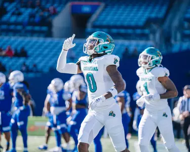 Senika McKie celebrates touchdown at GSU (11/30/2024)