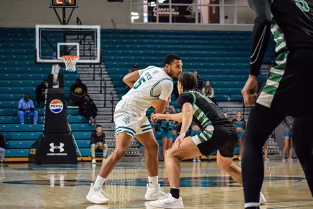 Jordan Battle looks to score against USC Upstate
