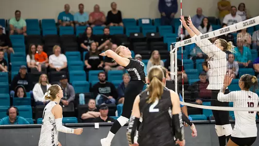 Enstrom with the kill attempt vs Texas State
