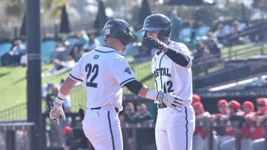 Celebrating a HR vs Bearcats