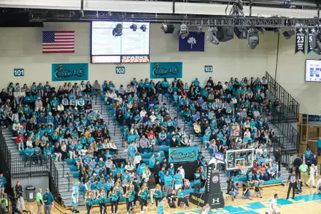 Full student section against Georgia Southern on 1/16/2025
