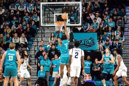 Andre Mulibea shoots against Georgia Southern on 1/16/2025