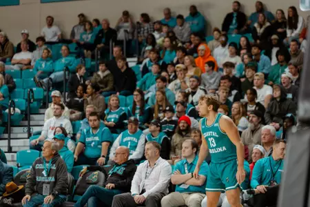 Henry Abraham stands ready against Georgia Southern on 1/16/2025